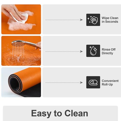 Dish Drying Mat for Kitchen Counter (Orange / 16" x 24")