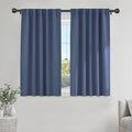 Blue Room Darkening Curtains 45 inch Length (Blue Haze / 42"W x 45"L (Pack of 2))