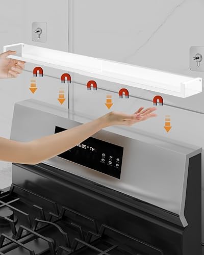 4X Strong Magnetic Stove Top Shelf (White)