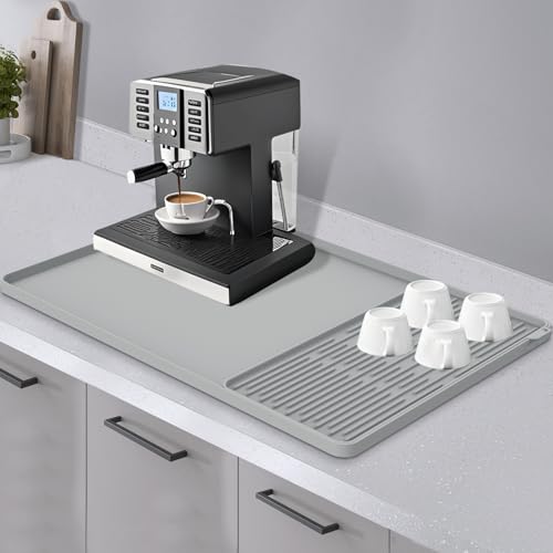 Silicone Coffee Mat 24"x16" (Gray)