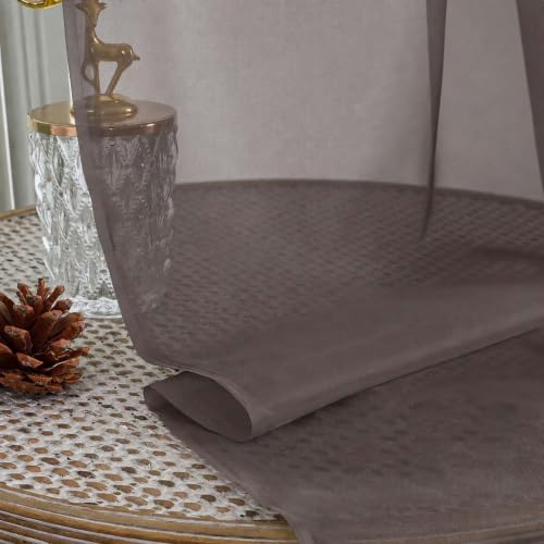 Chocolate Bedroom Curtains 2 Panel Sets 90 Inch Length (Chocolate / 59"W x 90"L (Pack of 2))