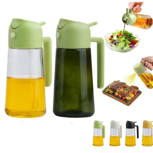 16 Oz 470 Ml Oil Dispenser For Kitchen Spray (green+green)