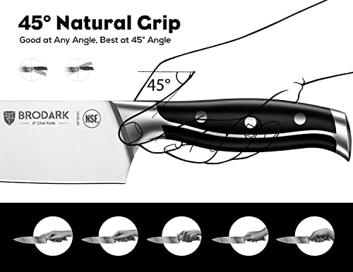 15Pcs High Carbon Stainless Steel Knife Set with Block (Black)