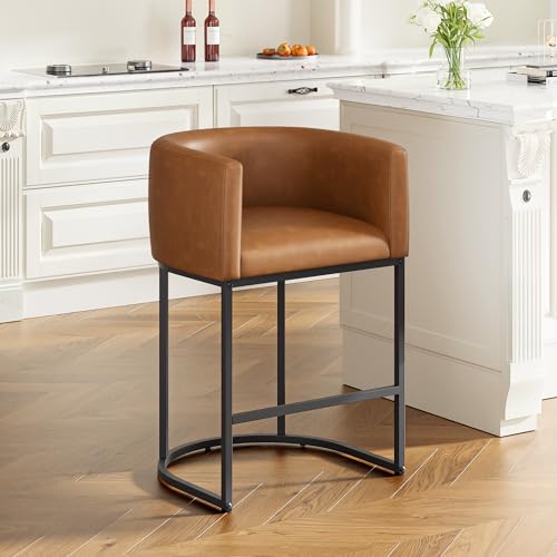 26" H Counter Height Bar Stools Set of 1 (Walnut Brown / Set of 1)