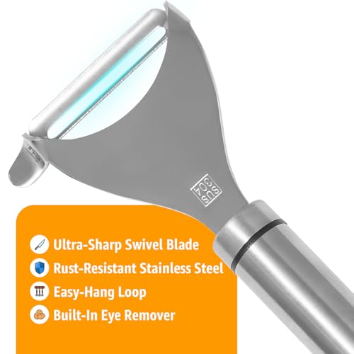 Vegetable Peeler for Kitchen (Y – Stainless Steel Handle)