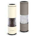 Salt and Pepper Grinder Set with Adjustable Coarseness (Set of two manual grinders / Greige&Buttercream)