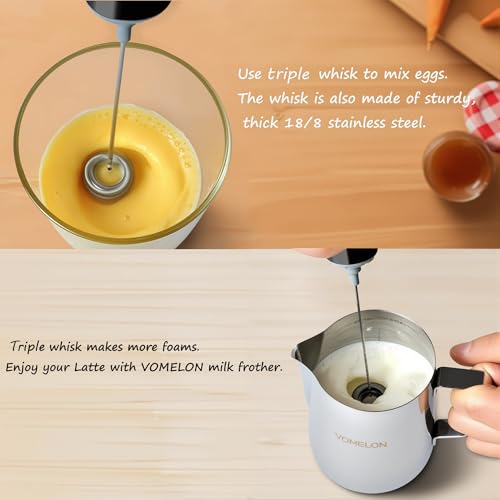 Milk Frother Handheld (Aluminum black)