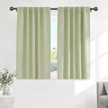 Short Blackout Curtains (Meadow Green / 42"W x 45"L (Pack of 2))