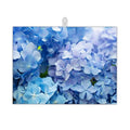 Blue Hydrangea Flower Dish Drying Mats 18x24 Inch (Blue Hydrangea Flower)