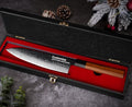 Custom 8'' Japanese Knife with Sandalwood Box Gifts for Men (8" Customize Japanese Knife)