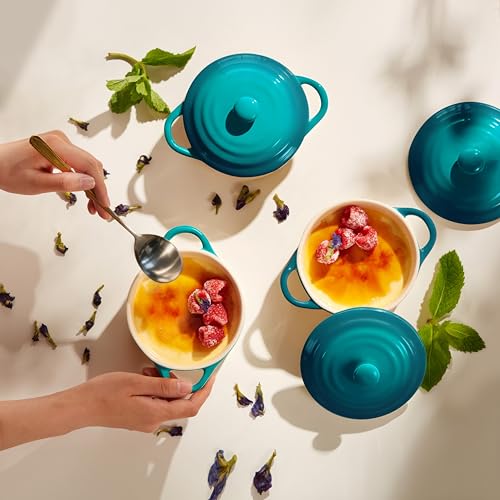 Mini Cocotte Lids (Aqua Ombre)