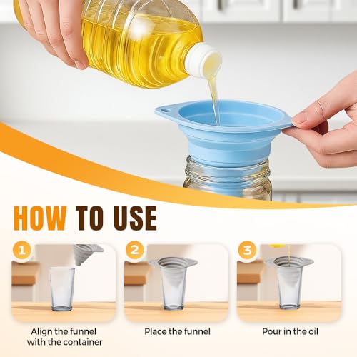 Kitchen Funnel Set 3 Pack (gray)