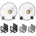 Pot Lid Holders Organizer Wall (Black+Gray)