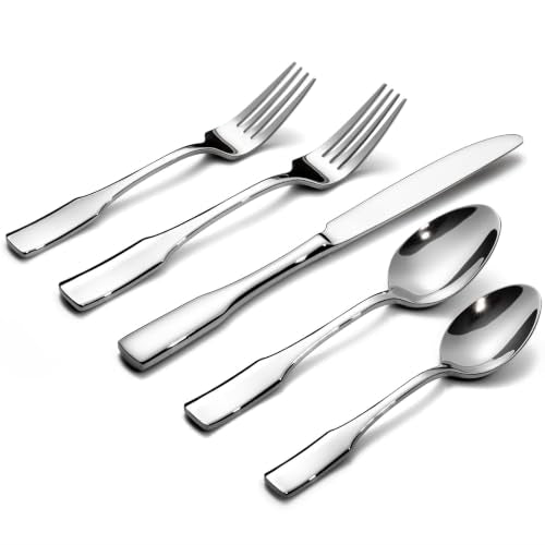 Kate 40 Piece Silverware Set (Silver / 40 pieces for 8)