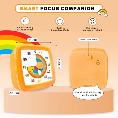 Visual Timer for Kids 60 Minute (Orange)