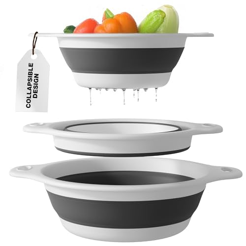 Collapsible Colanders (White)