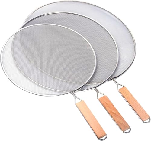 3PCS Grease Splatter Screen for Frying Pan