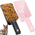2 Cup Dog Food Scoop (Black and Pink)