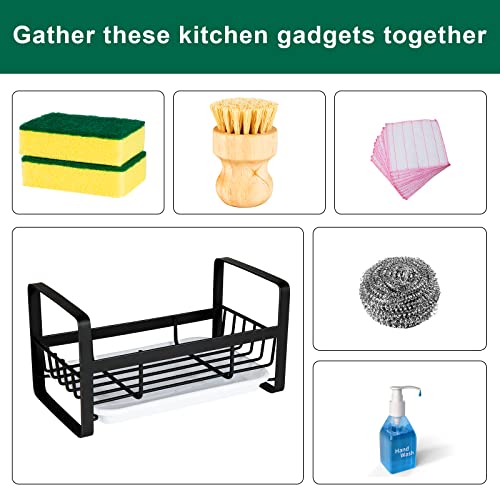 Sponge Holder for Kitchen Sink (Sponge Holder / Black)