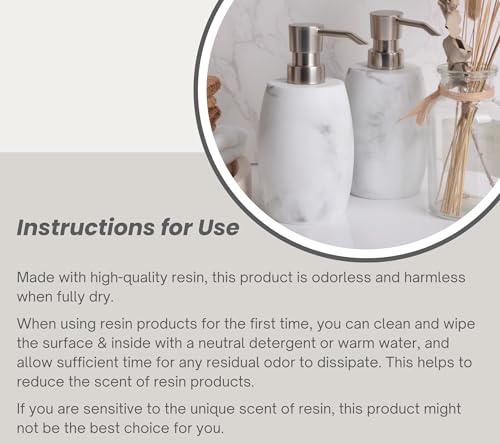Resin Hand Soap Dispenser (White)