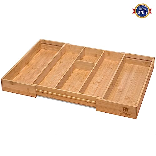 Bamboo Silverware Organizer (Two-sided pull)