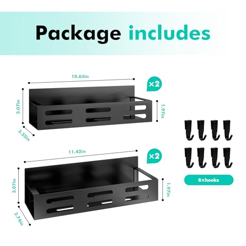 4 Pack Magnetic Spice Rack for Refrigerator (4 Pack)