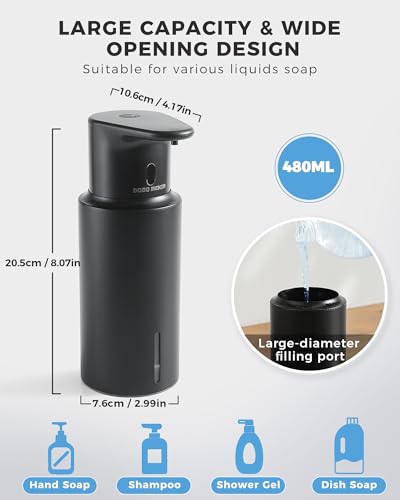 Automatic Liquid Soap Dispenser Touchless (Black / Liquid)
