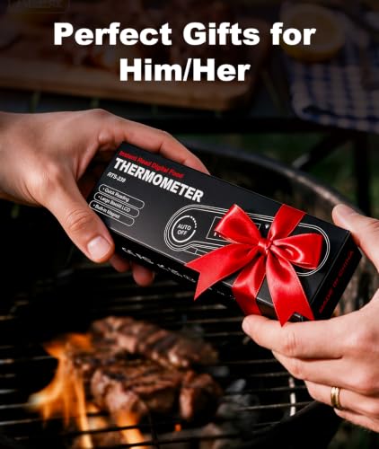 1 Sec Instant Read Meat Thermometer Digital for Cooking