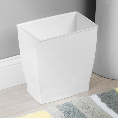 Plastic Spa Rectangular Trash (White / Pack of 1)