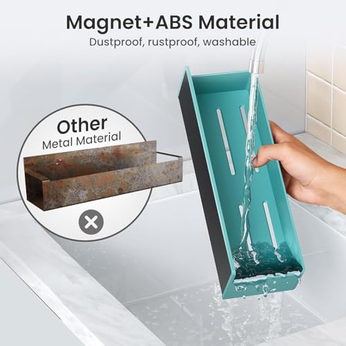 Magnetic Spice Rack for Refrigerator (Blue / 6 Pack)