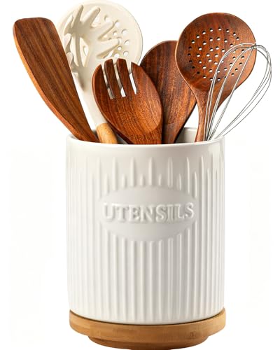 360° Rotating Utensil Holder (White)