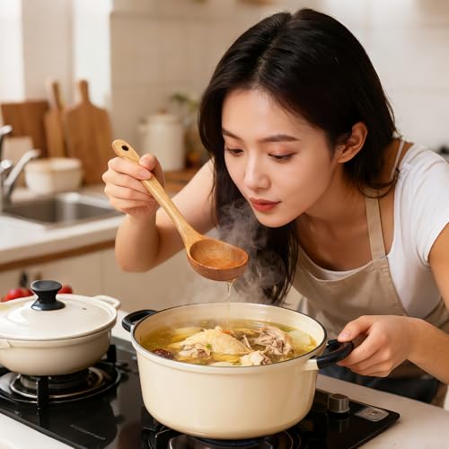Ladle Kaloo Teak Acacia Wooden Soup Ladle Spoons for Cooking
