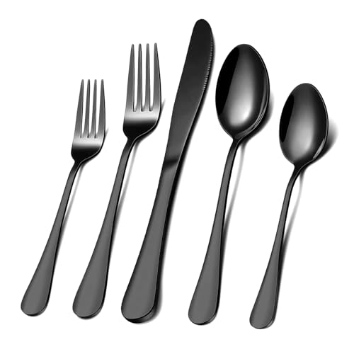 Black Silverware Set for 8 (Black)