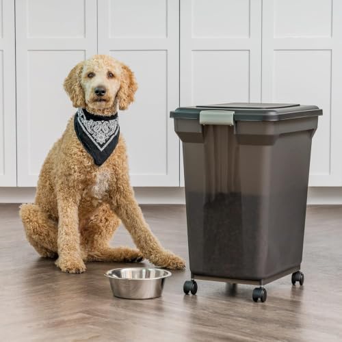 Dog Food Storage Container (58 lbs / Smoke)