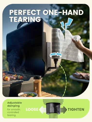 Magnetic Paper Towel Holder for Fridge (Black)