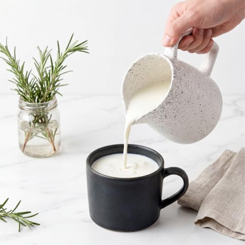 Japanese Style17oz Ceramic Creamer Pitcher (White)