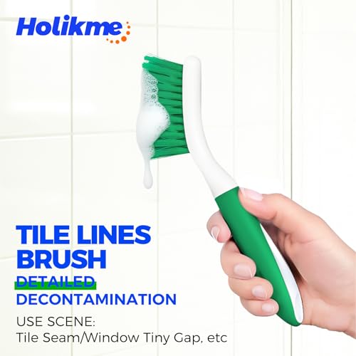 5 Pack Cleaning Brush Scrub Brush Kitchen Brush for Floor (Green)
