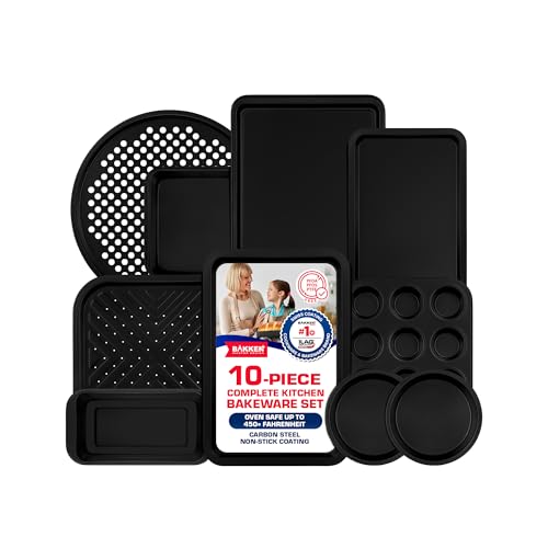 Baking Set 10 Piece (10 Piece Set / Black)