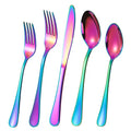 Rainbow Silverware Flatware Set for 8 (Color)