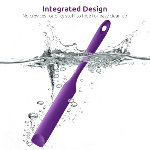 Silicone Jar Spatula for Sourdough Starter (Purple / 9.65 in)