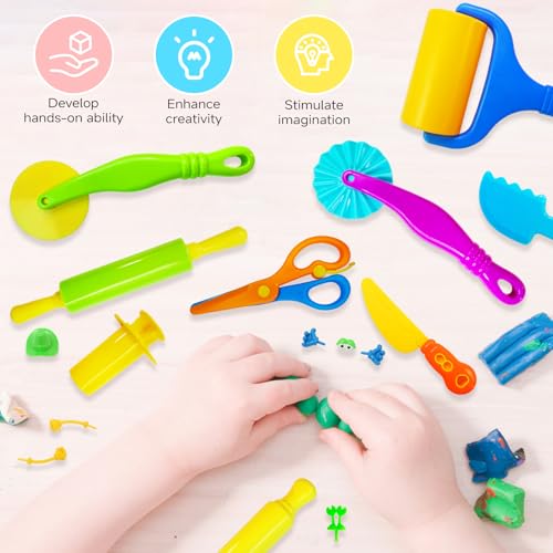 28Pcs Dough and Clay Play Tools Kit for Kids