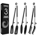 Kitchen Tongs for Cooking (Black / 12 inch)