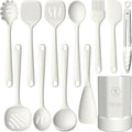 Silicone Kitchen Utensils Set (Cream White)
