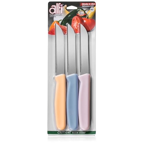 All Purpose Knives Aerospace Precision Pointed Tip (Multicolor (Loquat, Myrtille, Lavendar))