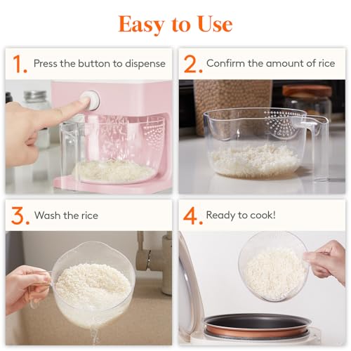 Rice Dispenser 25 Lbs (Pink)