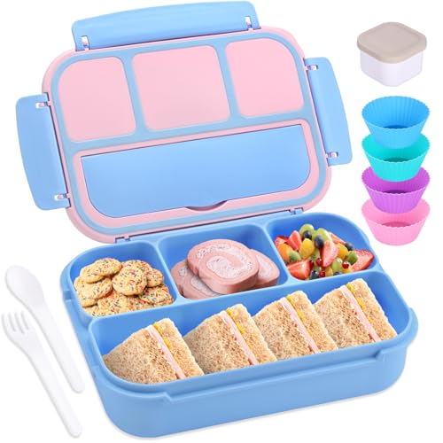 Bento Box Adult Lunch Box (Blue Pink / 1200ML)