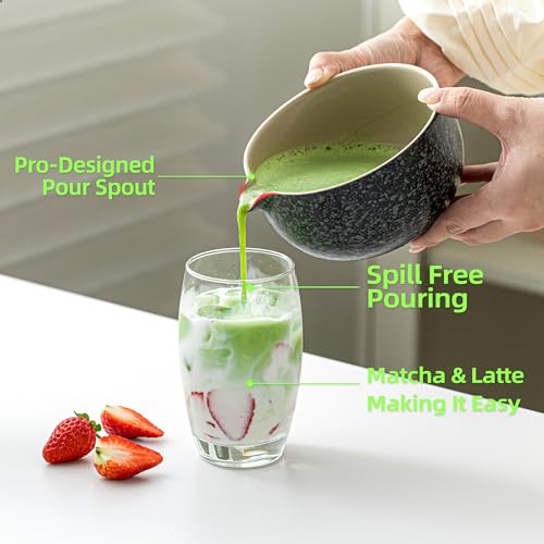 Matcha Whisk Set (Charcoal Black 3 / 10 pcs/set, Complete Set with Tray)