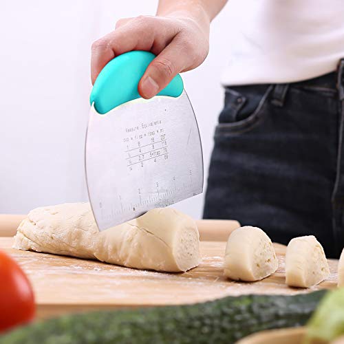 1 pcs Dough Pastry Scraper Chopper (Medium / Blue)