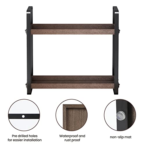Bathroom Counter Organizer (Brown 2 Tier)