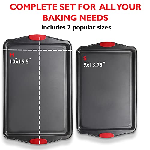 Nonstick Baking Sheet Set (2-Piece Set / Black)